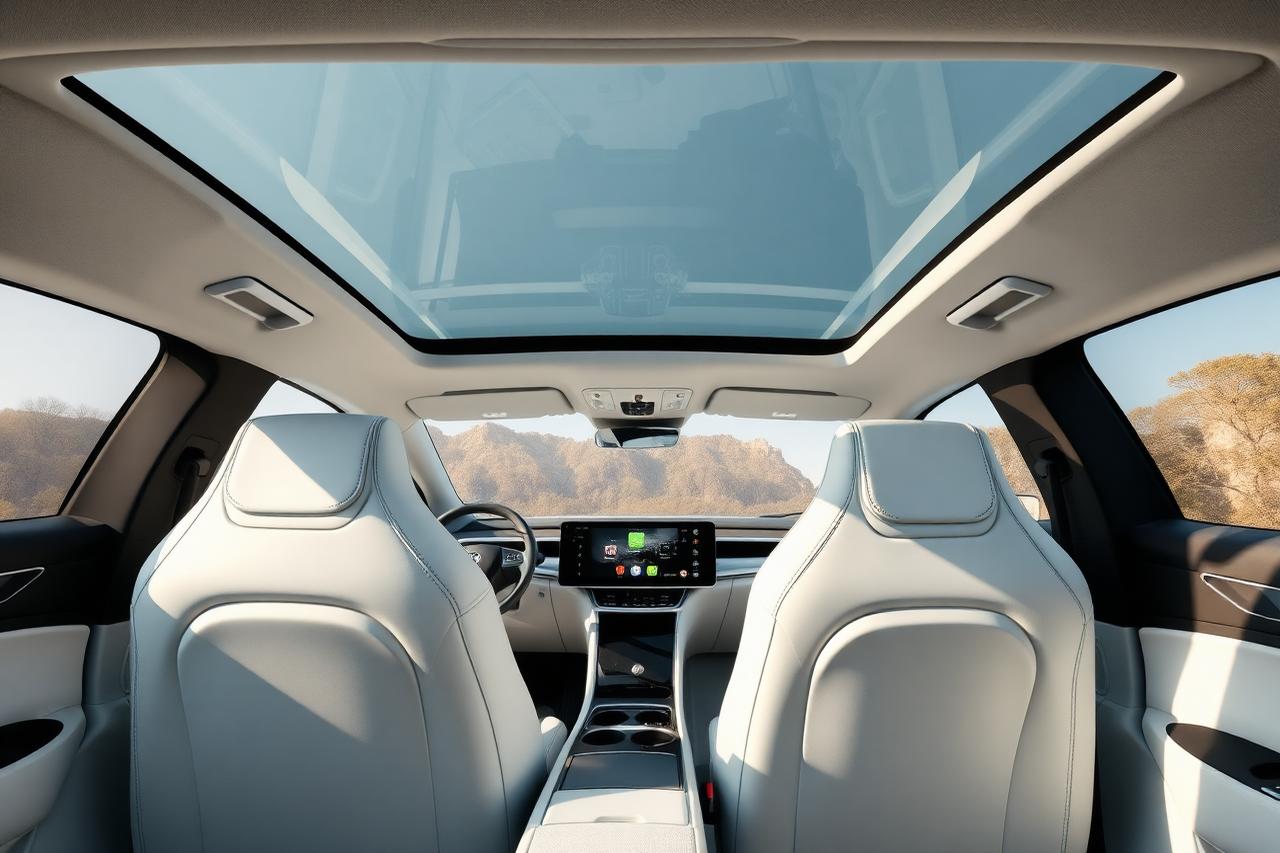 Tesla verte — Édition Électrique — L'intérieur